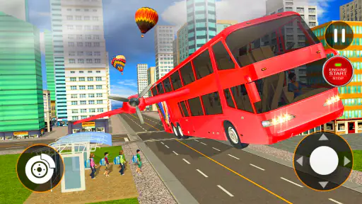 Flying City Bus Simulator 2024 screenshot