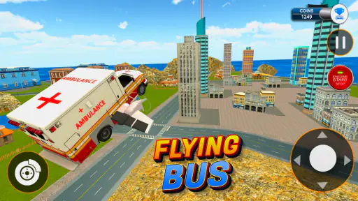 Flying City Bus Simulator 2024 screenshot