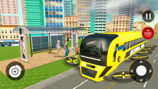 Flying City Bus Simulator 2024 screenshot