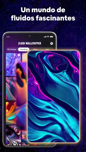 Fondo de pantalla 4D: Fluido screenshot