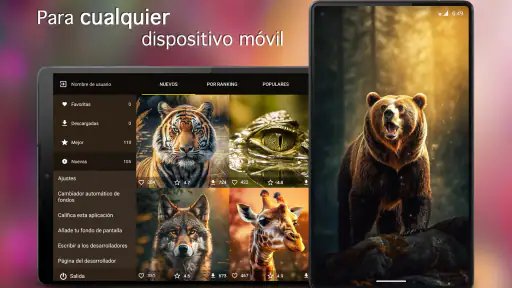 Fondos de pantalla animales 4K screenshot