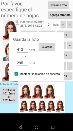 Foto carnet screenshot