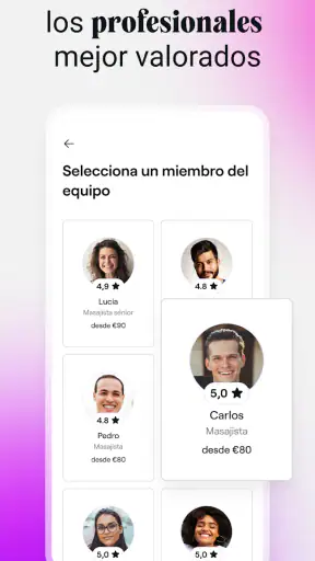 Fresha para clientes screenshot