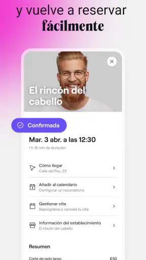 Fresha para clientes screenshot