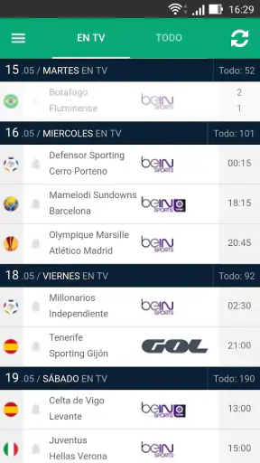 Futbol en TV screenshot