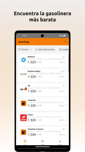 Gasofapp - Gasolineras España screenshot