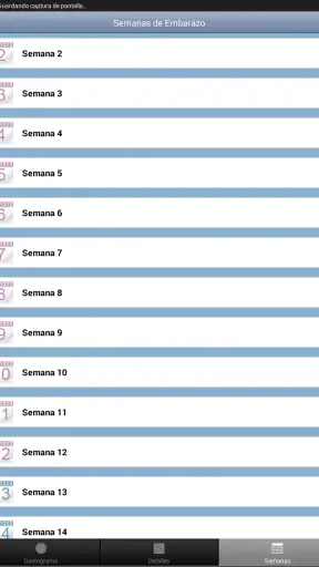 Gestograma - Embarazo Facemamá screenshot