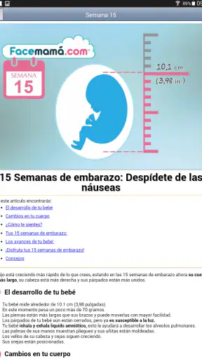 Gestograma - Embarazo Facemamá screenshot