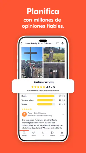 GetYourGuide: Tours y entradas screenshot