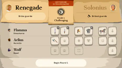 Gladiator manager screenshot
