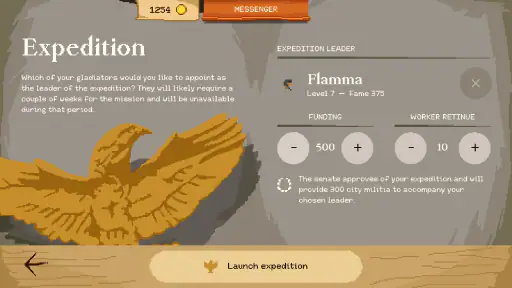 Gladiator manager screenshot