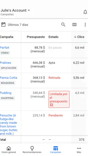 Google Ads screenshot