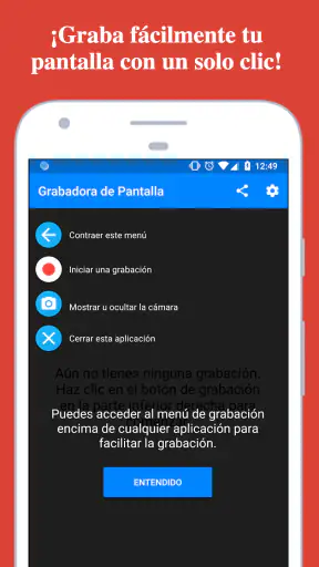 Grabación de pantalla y video screenshot
