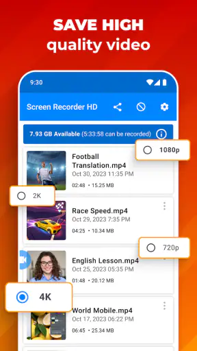 Grabación de pantalla y video screenshot