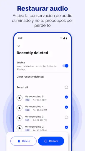 Grabador de voz - Notas de voz screenshot