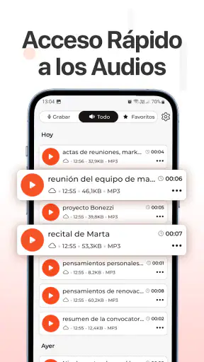 Grabadora de voz screenshot