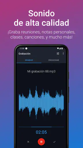 Grabadora de Voz Fácil Pro screenshot