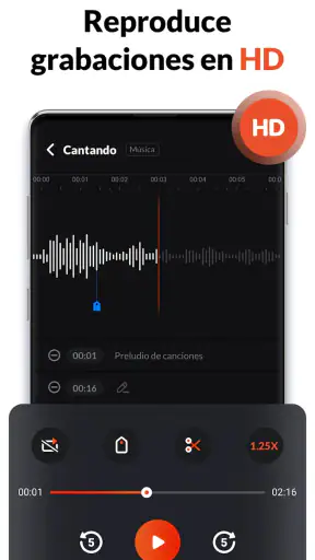 Grabadora de Voz, Grabar Audio screenshot