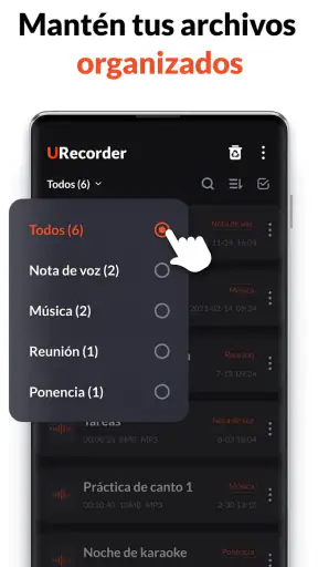 Grabadora de Voz, Grabar Audio screenshot