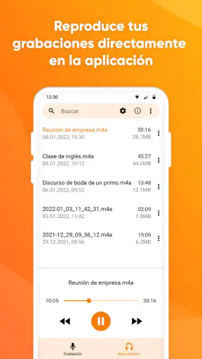 Grabadora de Voz Simple screenshot