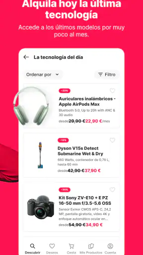 Grover – alquila tecnología screenshot