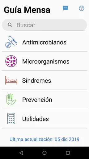 Guía Mensa screenshot