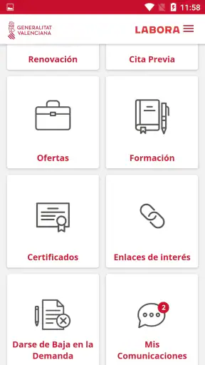 GVA PuntLABORA screenshot