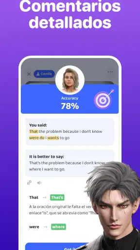 Hablar inglés Praktika screenshot