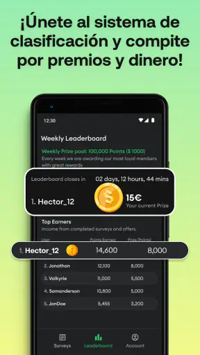 HeyCash: Encuestas por Dinero screenshot