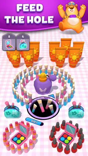 Hole Em All: Black hole game screenshot