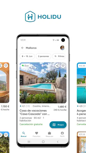 Holidu: Casas Vacacionales screenshot