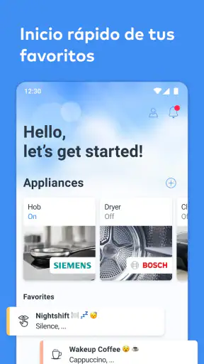 Home Connect screenshot