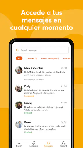 HomeExchange screenshot