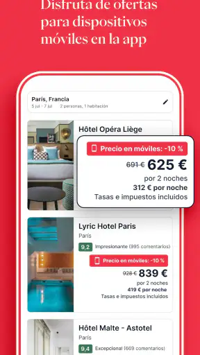 Hoteles.com: ¡hoteles y más! screenshot
