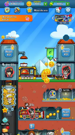 Idle Miner Tycoon: Minería oro screenshot