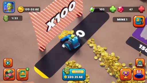 Idle Zombie Miner: Tycoon Oro screenshot