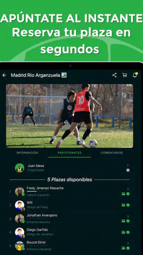 IF7SPORTS Juega fútbol amateur screenshot