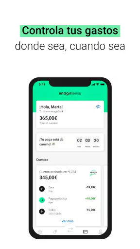 imaginTeens - Tu nueva tarjeta screenshot