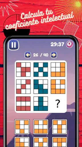 IQ Test de inteligencia lógica screenshot