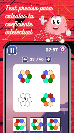 IQ Test de inteligencia lógica screenshot
