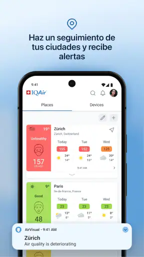 IQAir AirVisual | Calidad Aire screenshot