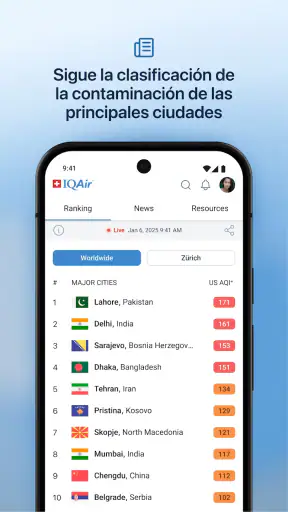 IQAir AirVisual | Calidad Aire screenshot