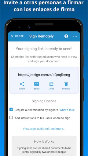 JetSign: Rellenar y firmar PDF screenshot