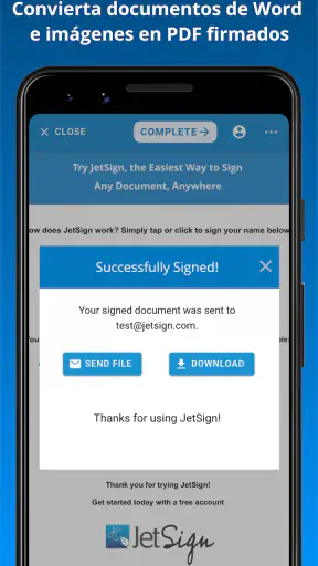 JetSign: Rellenar y firmar PDF screenshot