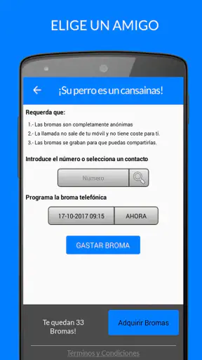 JuasApp - Bromas Telefónicas screenshot