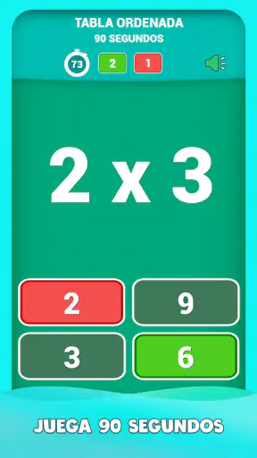 Juego de tablas de multiplicar screenshot