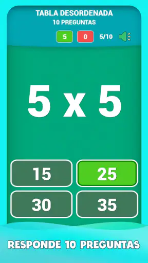 Juego de tablas de multiplicar screenshot