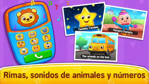 Juegos bebé: piano y teléfono screenshot