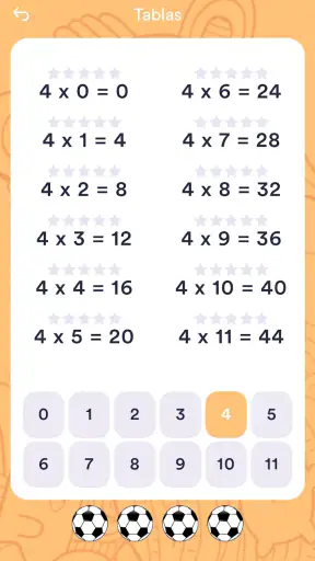Juegos de multiplicación niños screenshot