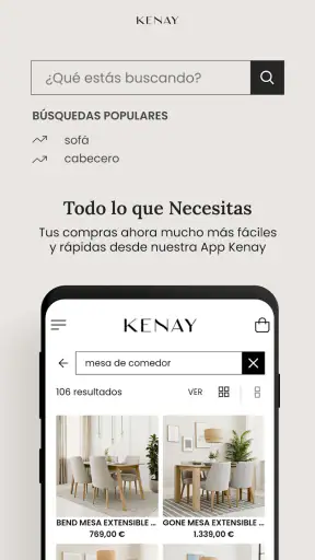 Kenay Home - Marca de muebles screenshot